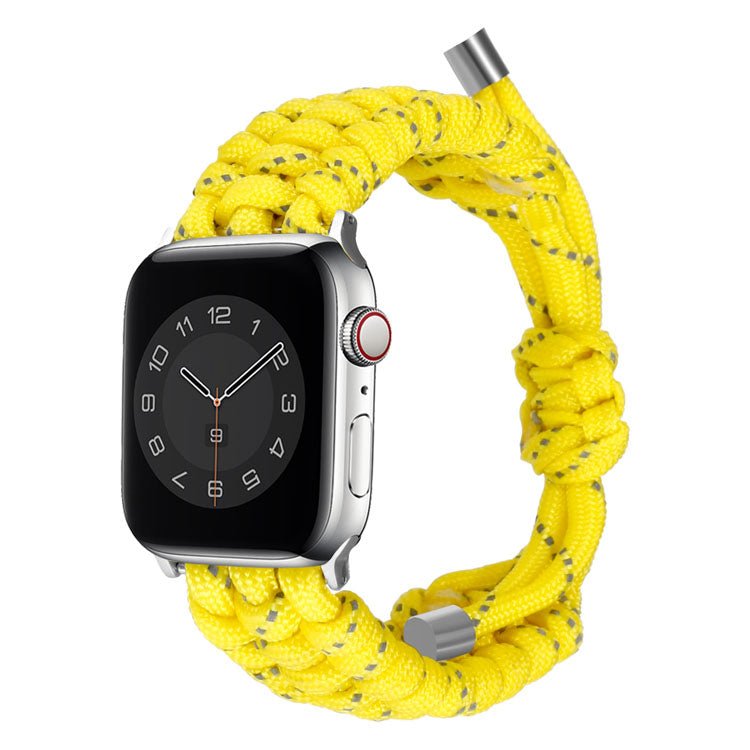 Lemon Yellow Adjustable Woven Band-Apple-Watch-Band