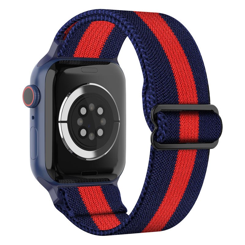 Red/Blue Stretchy Solo Loop-Apple-Watch-Band