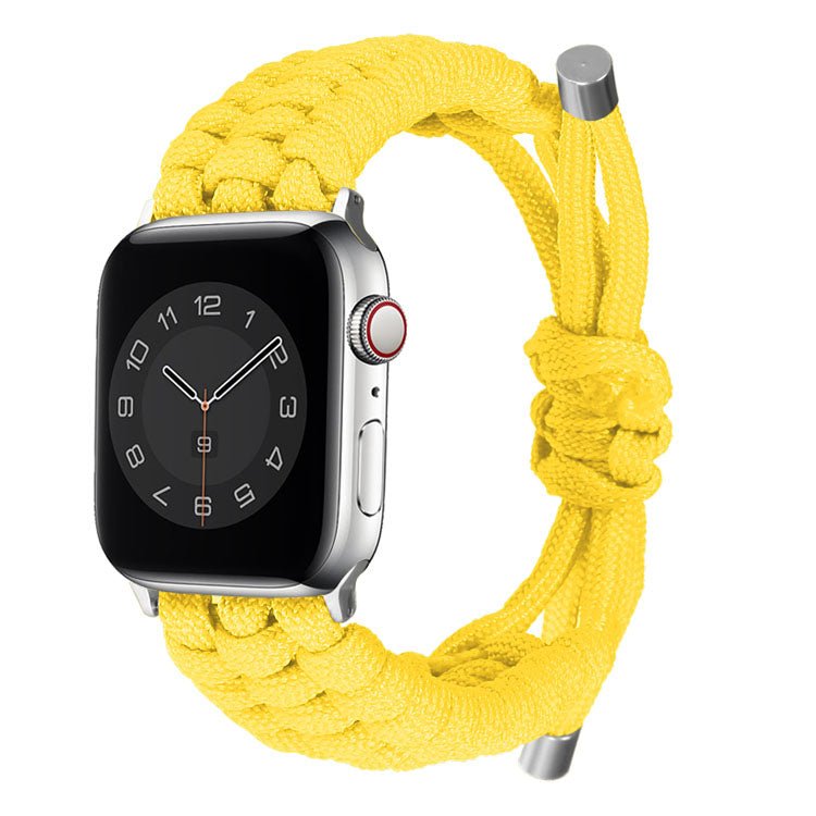 Yellow Adjustable Woven Band-Apple-Watch-Band
