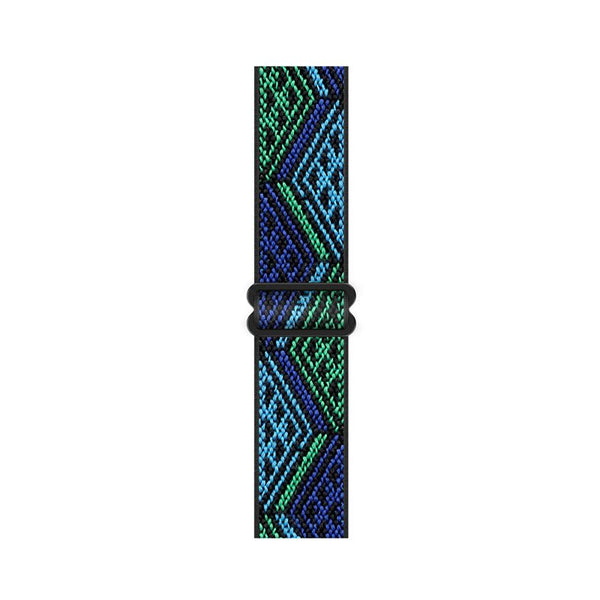 Blue/Green Stretchy Solo Loop-Apple-Watch-Band