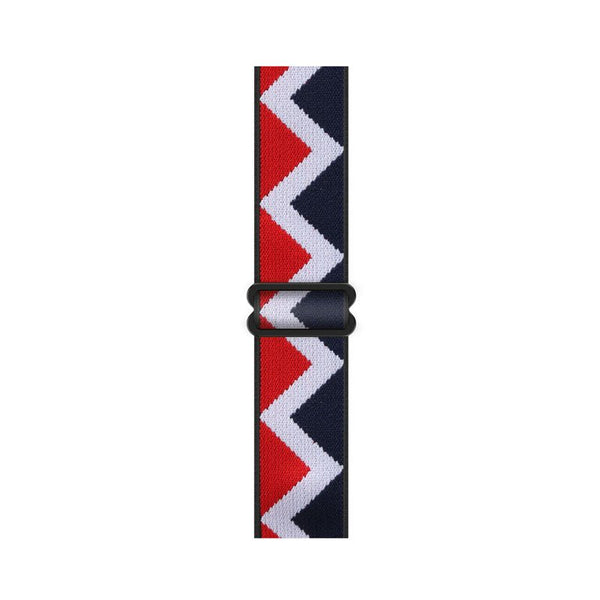 Red/White/Blue Stretchy Solo Loop-Apple-Watch-Band