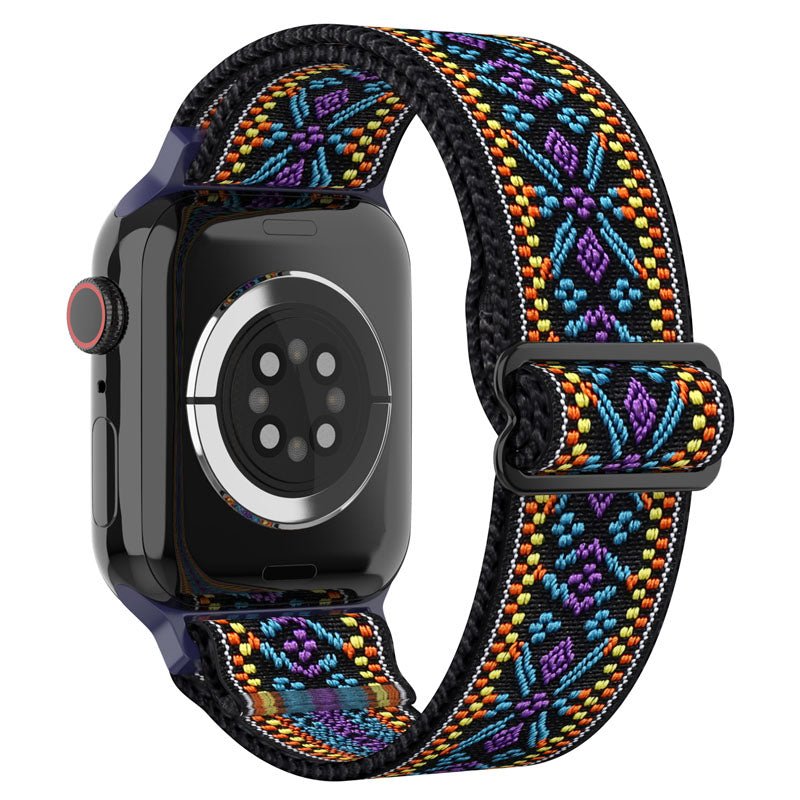 Purple/Blue Stretchy Solo Loop-Apple-Watch-Band