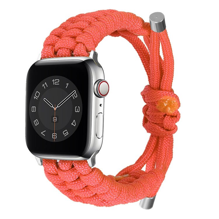 Red Adjustable Woven Band-Apple-Watch-Band