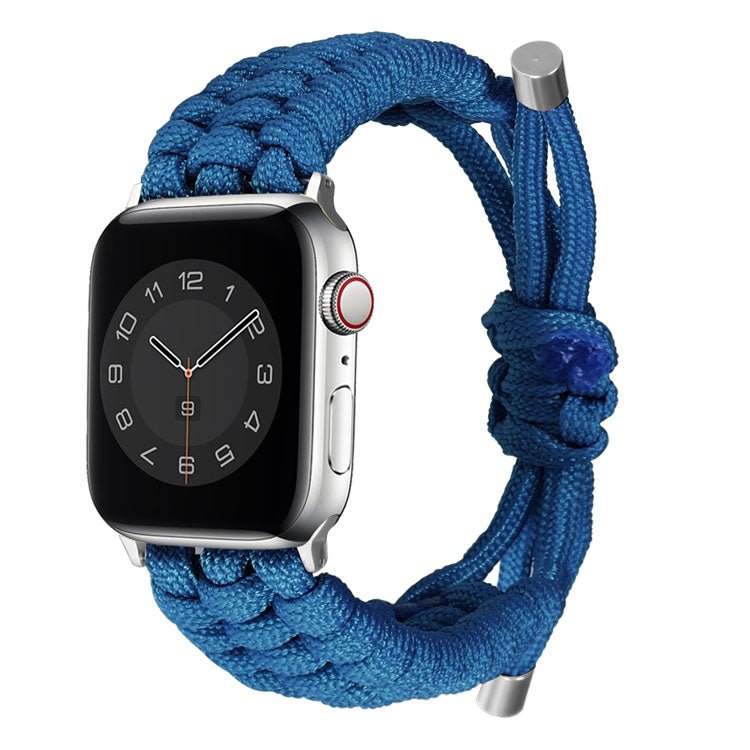 Blue Adjustable Woven Band-Apple-Watch-Band