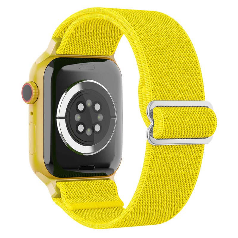 Yellow Stretchy Solo Loop-Apple-Watch-Band