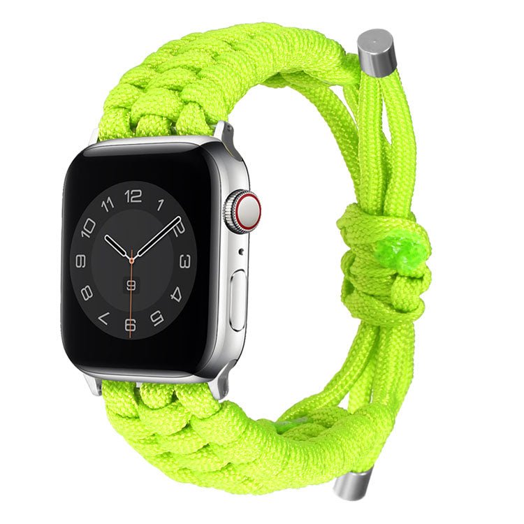 Green Adjustable Woven Band-Apple-Watch-Band