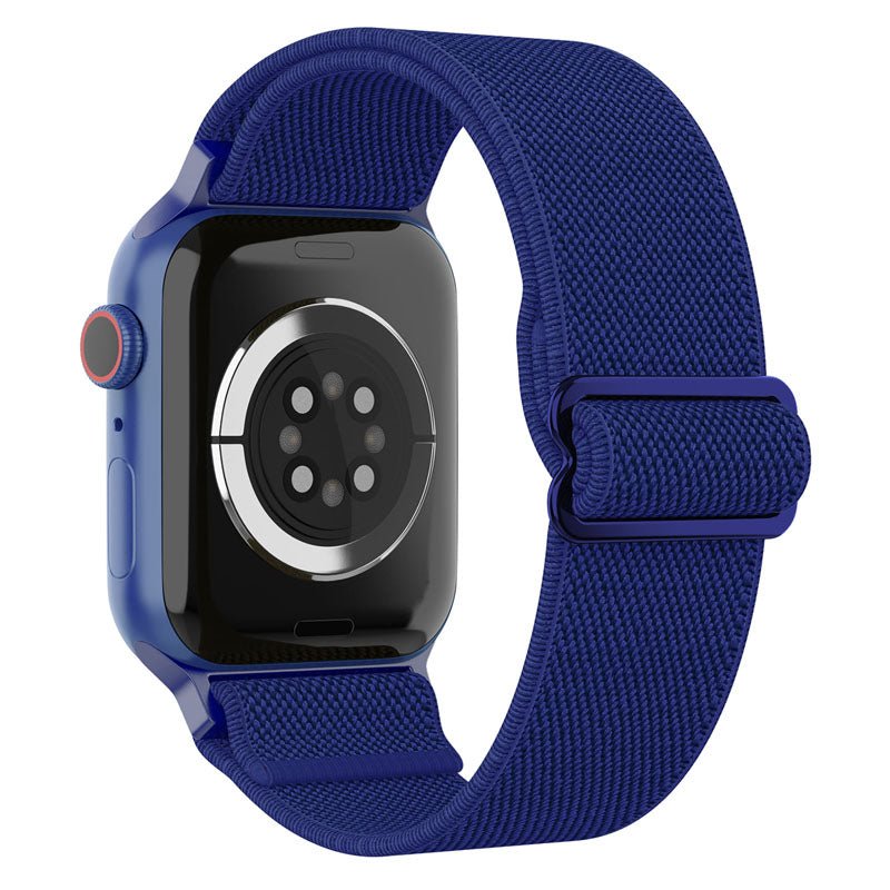 Navy Stretchy Solo Loop-Apple-Watch-Band