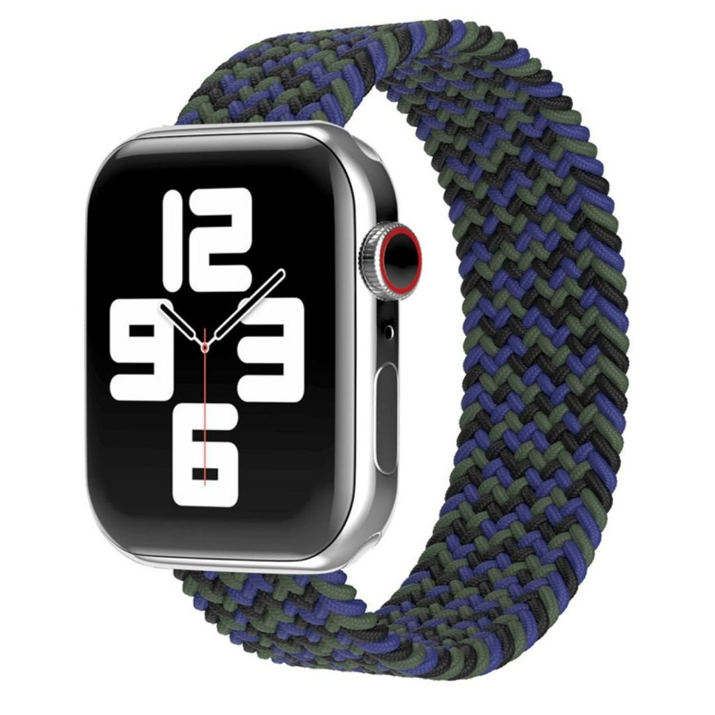 Blue Camouflage Solo Loop-Apple-Watch-Band