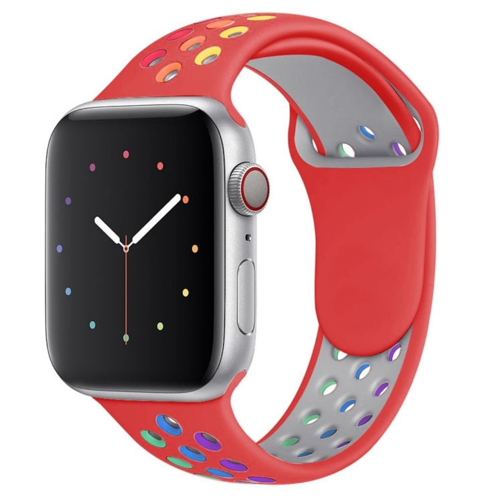 Red Sport Band-Apple-Watch-Band